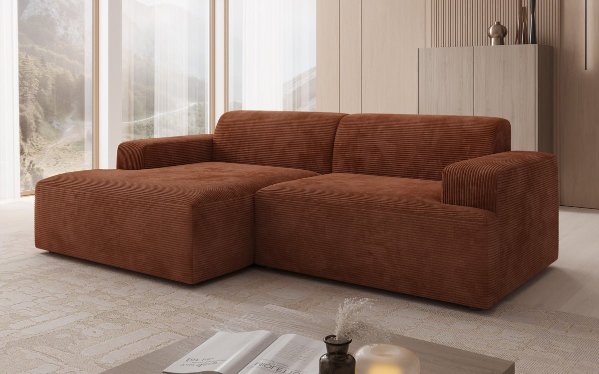 Designer Sofa Monza L in Corduroy