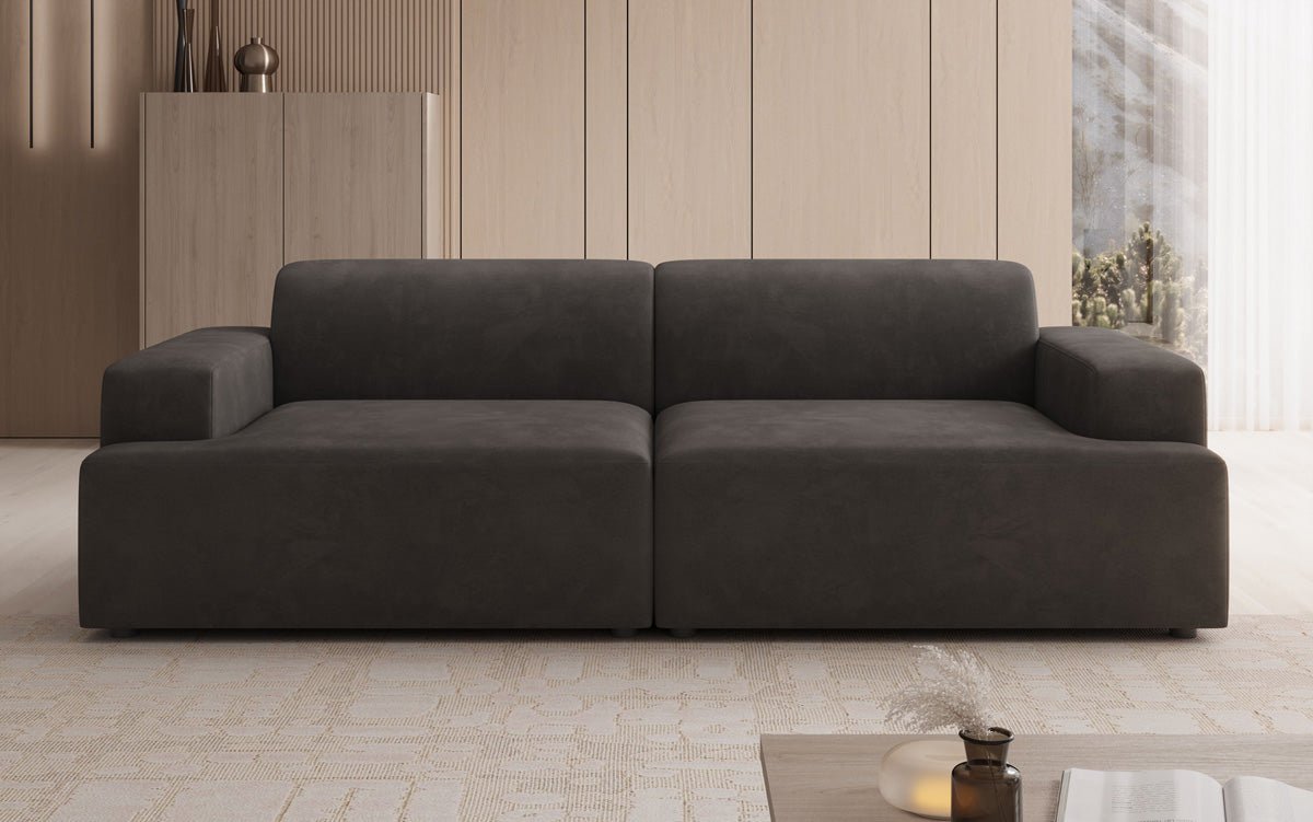Designer 3-Seater Sofa Monza in Velvet