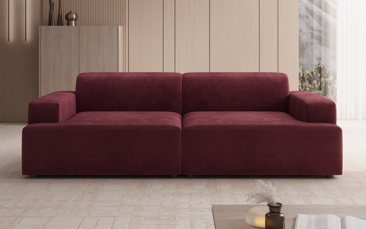 Designer 3-Seater Sofa Monza in Velvet