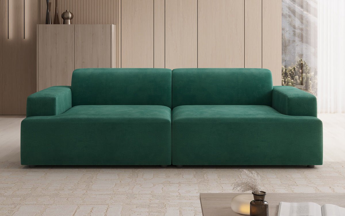 Designer 3-Seater Sofa Monza in Velvet