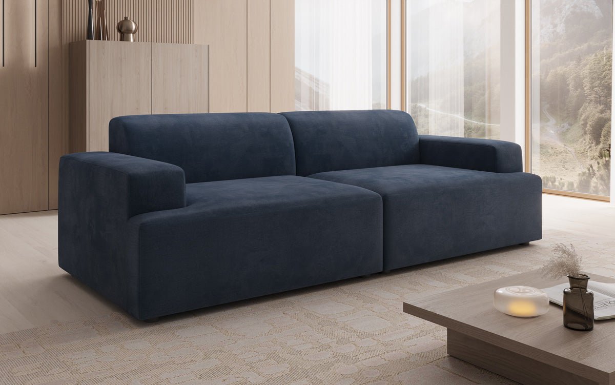 Designer 3-Seater Sofa Monza in Velvet