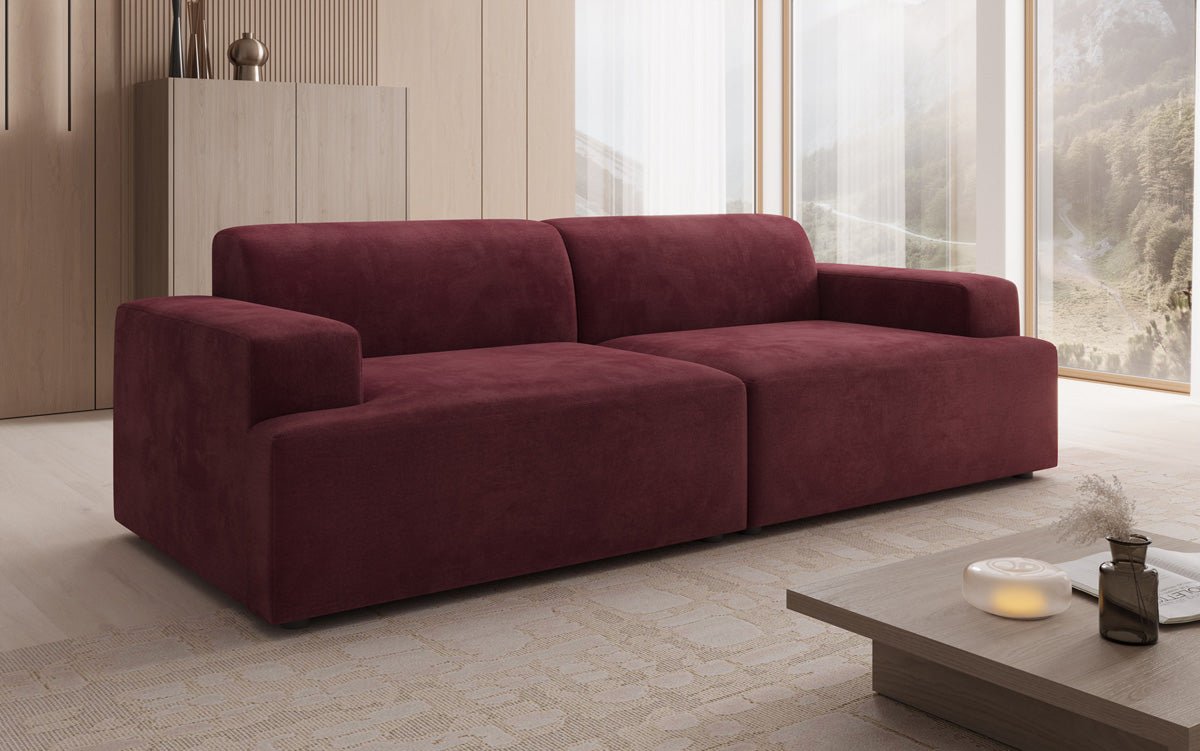 Designer 3-Seater Sofa Monza in Velvet