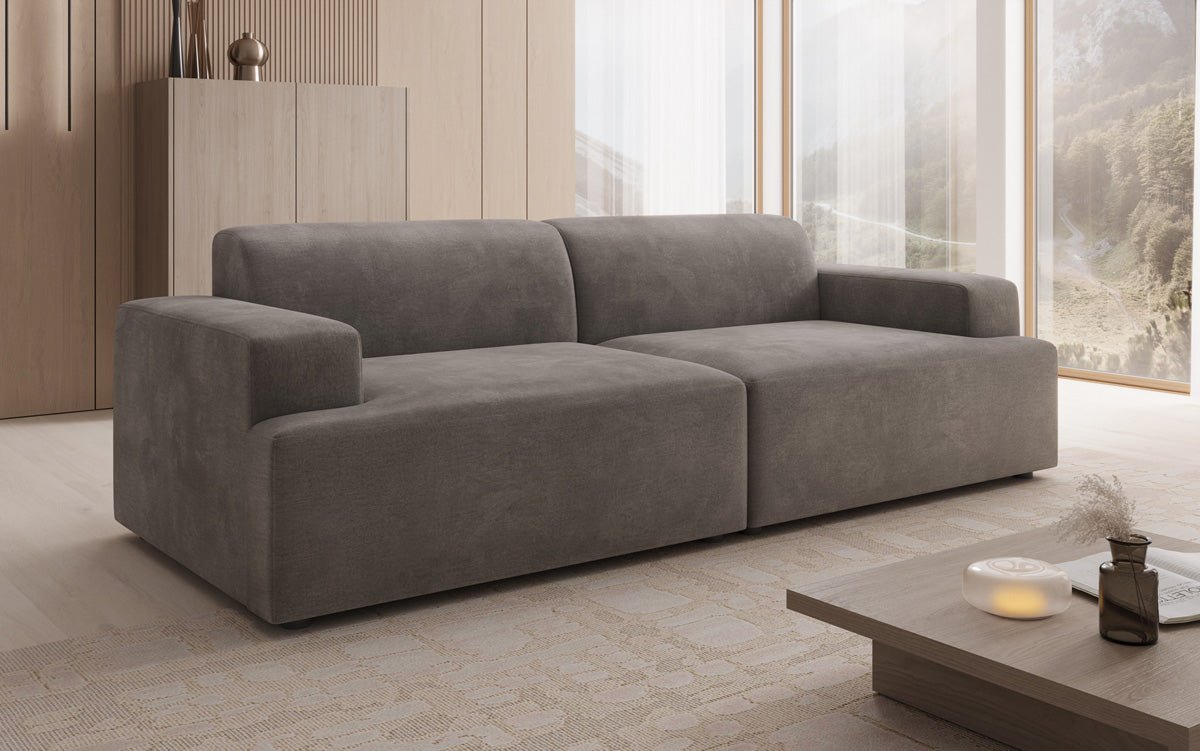 Designer 3-Seater Sofa Monza in Velvet