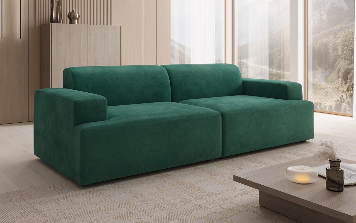 Designer 3-Seater Sofa Monza in Velvet