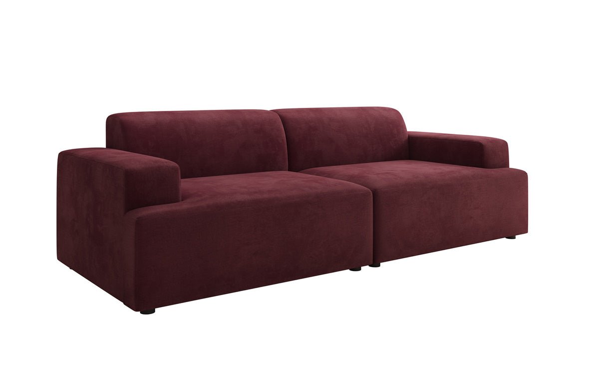 Designer 3-Seater Sofa Monza in Velvet