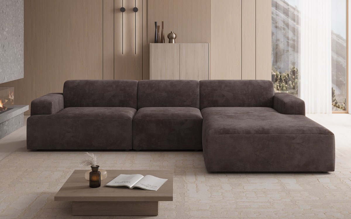 Designer Sofa Monza L Maxi in Corduroy