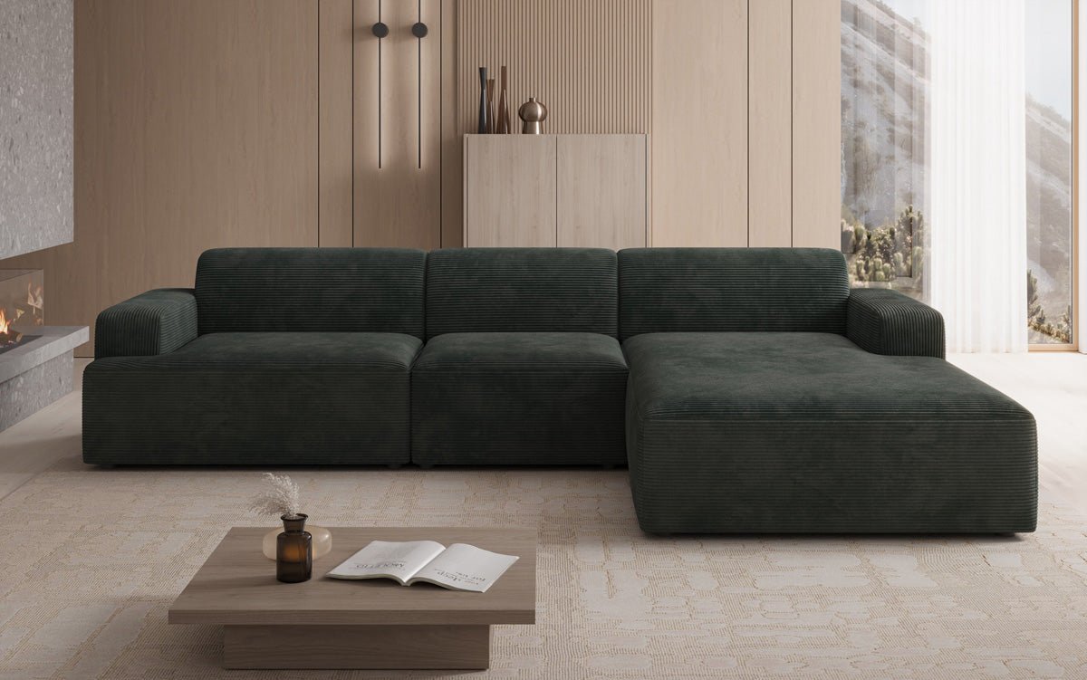 Designer Sofa Monza L Maxi in Corduroy