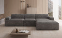 Designer corner sofa Monza Maxi in Corduroy