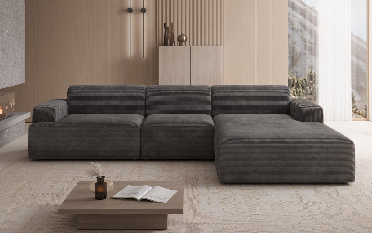 Designer Sofa Monza L Maxi in Corduroy