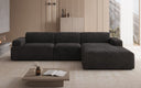 Designer corner sofa Monza Maxi in Corduroy