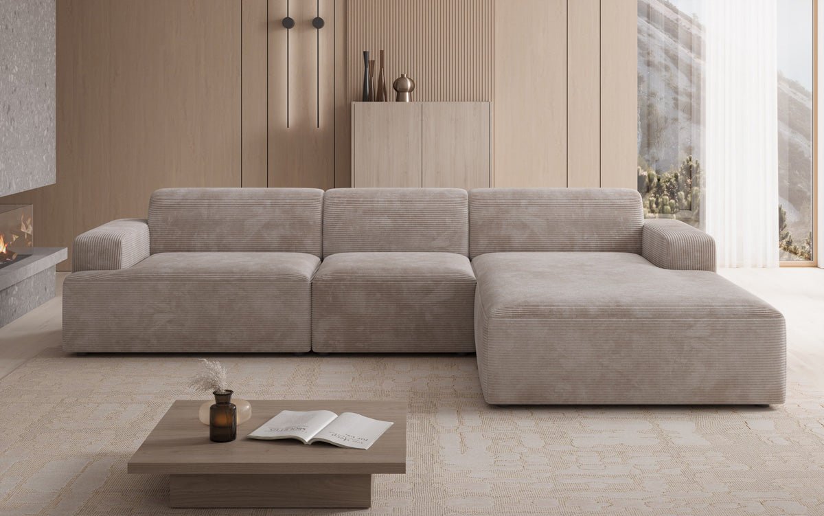 Designer Sofa Monza L Maxi in Corduroy