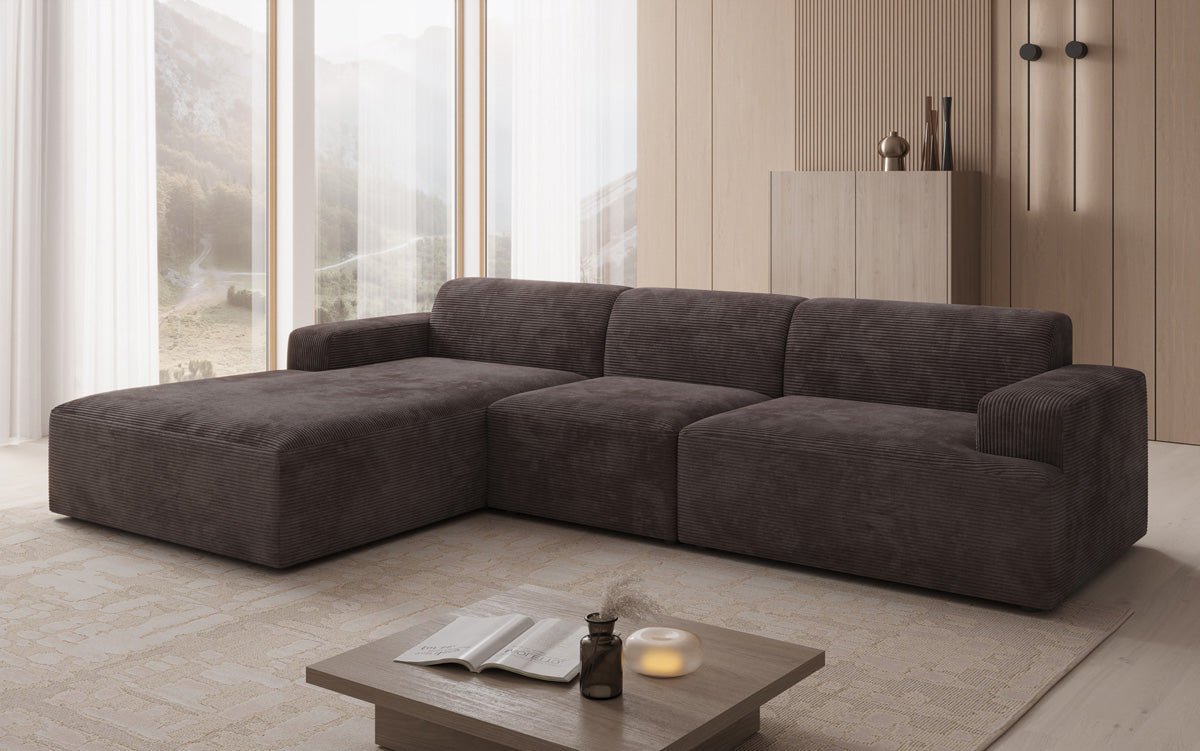 Designer Sofa Monza L Maxi in Corduroy