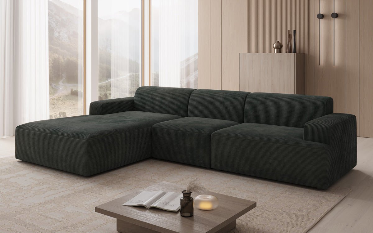 Designer Sofa Monza L Maxi in Corduroy