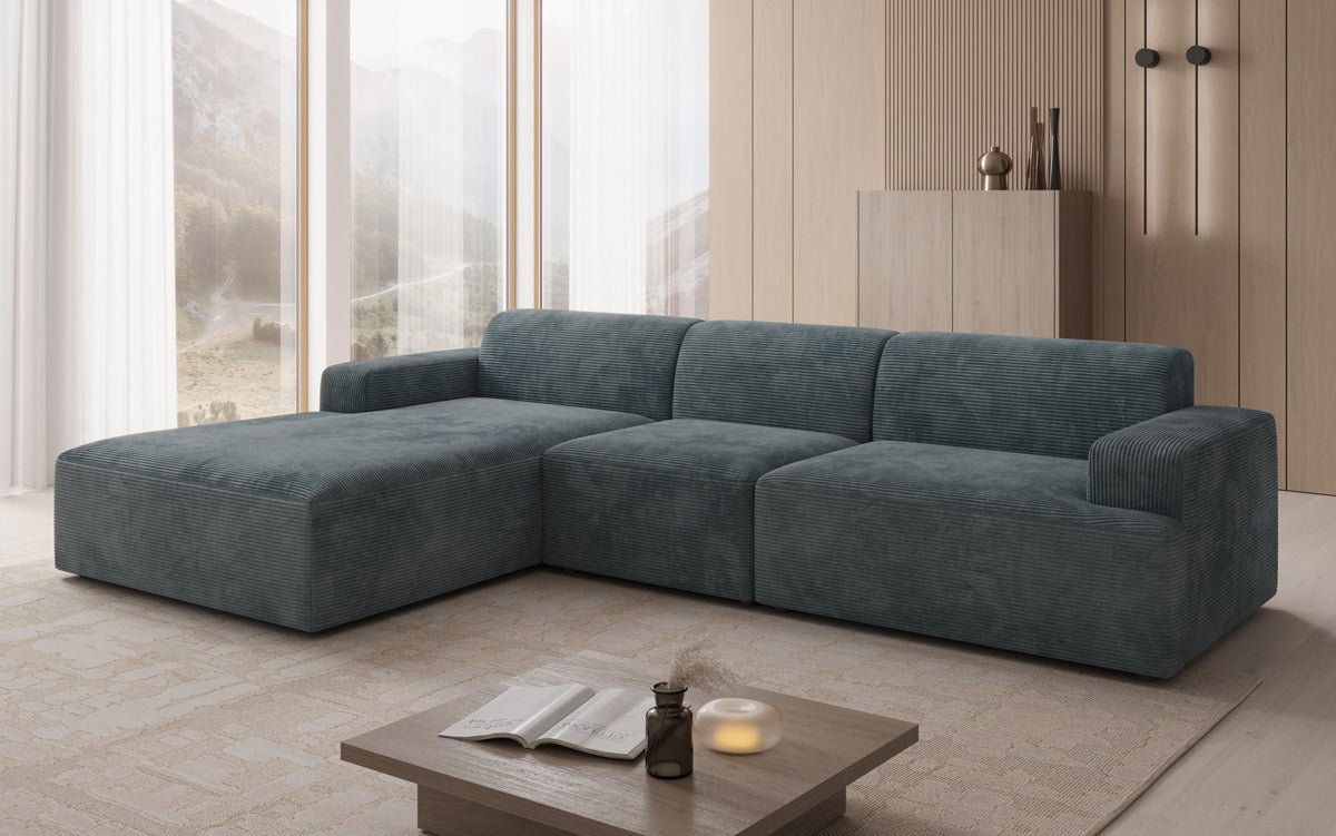 Designer Sofa Monza L Maxi in Corduroy