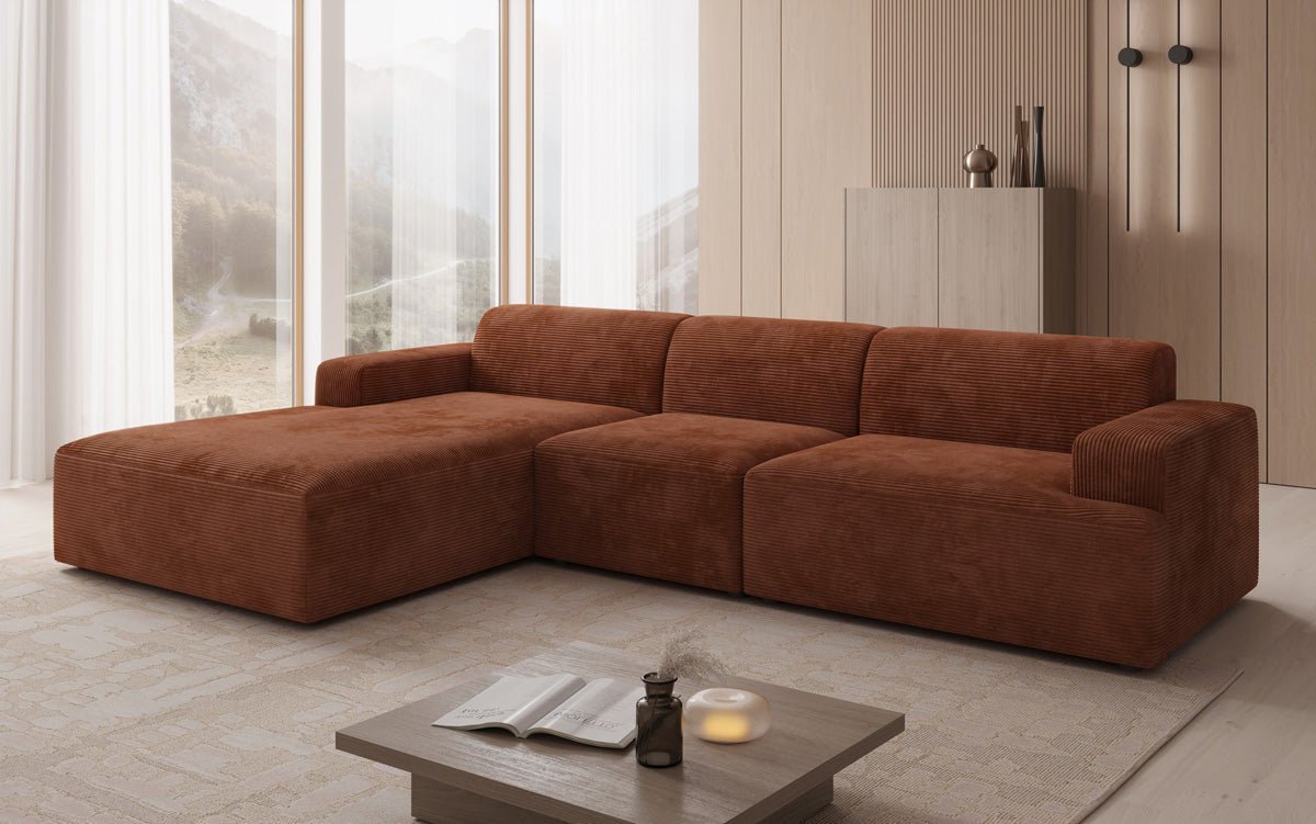 Designer Sofa Monza L Maxi in Corduroy