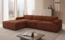 Designer corner sofa Monza Maxi in Corduroy