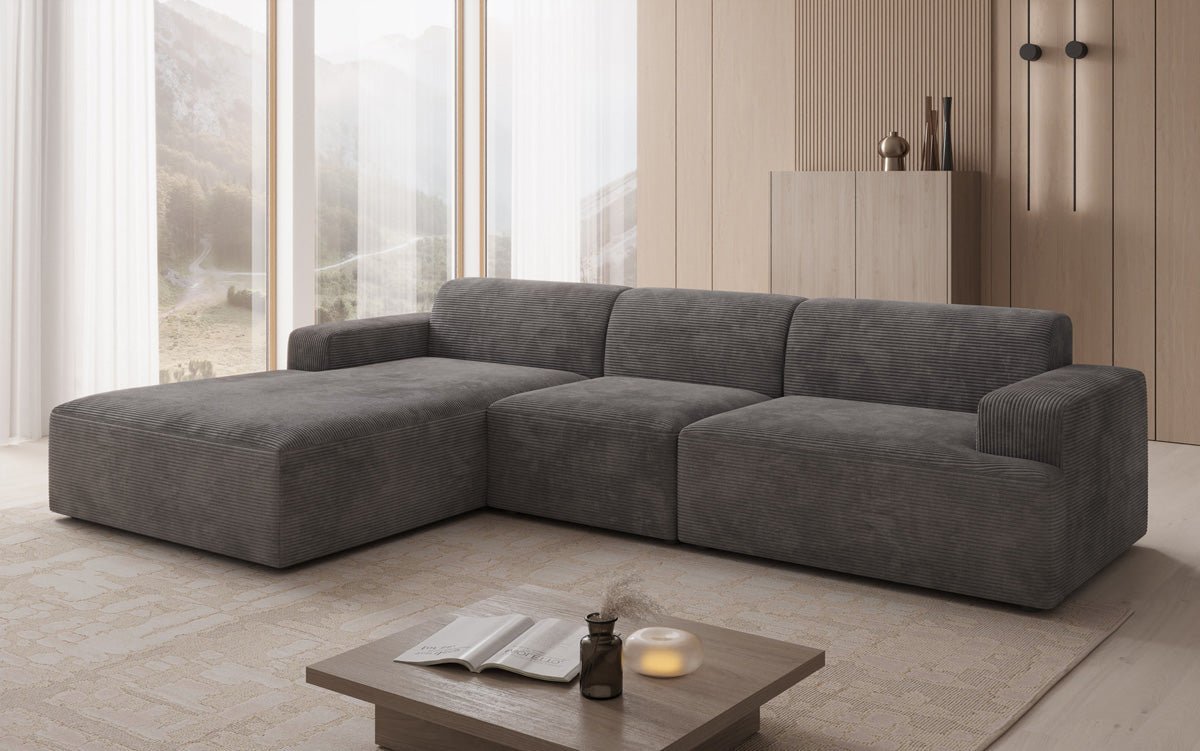 Designer Sofa Monza L Maxi in Corduroy