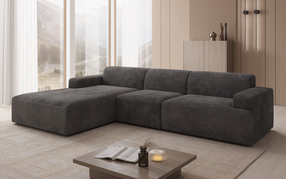 Designer Sofa Monza L Maxi in Corduroy
