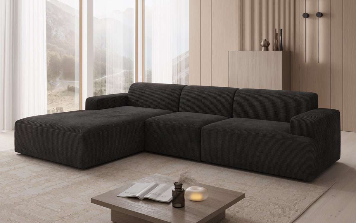 Designer Sofa Monza L Maxi in Corduroy