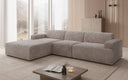 Designer corner sofa Monza Maxi in Corduroy