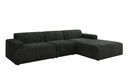 Designer corner sofa Monza Maxi in Corduroy
