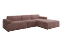 Designer corner sofa Monza Maxi in Corduroy