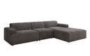 Designer corner sofa Monza Maxi in Corduroy