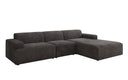 Designer corner sofa Monza Maxi in Corduroy