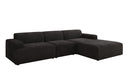 Designer corner sofa Monza Maxi in Corduroy