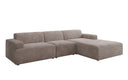 Designer corner sofa Monza Maxi in Corduroy