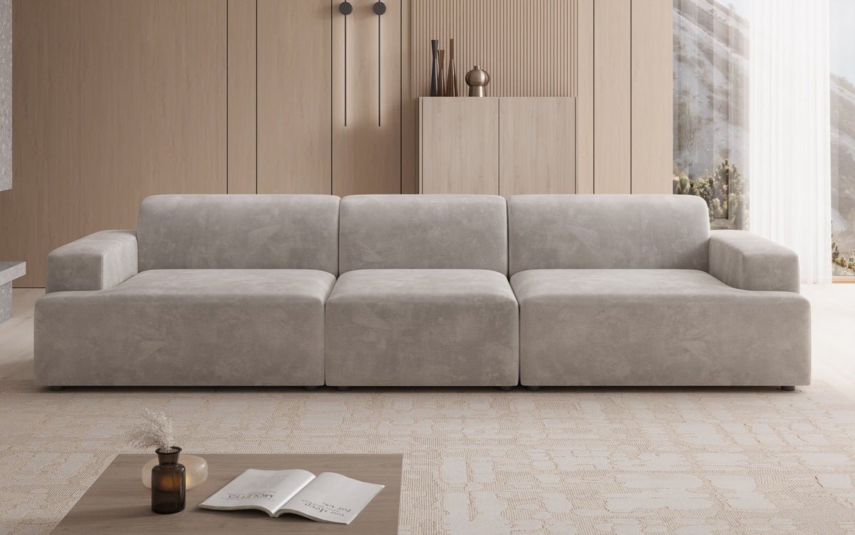 Designer Sofa Monza 3 Seater XXL in Velvet