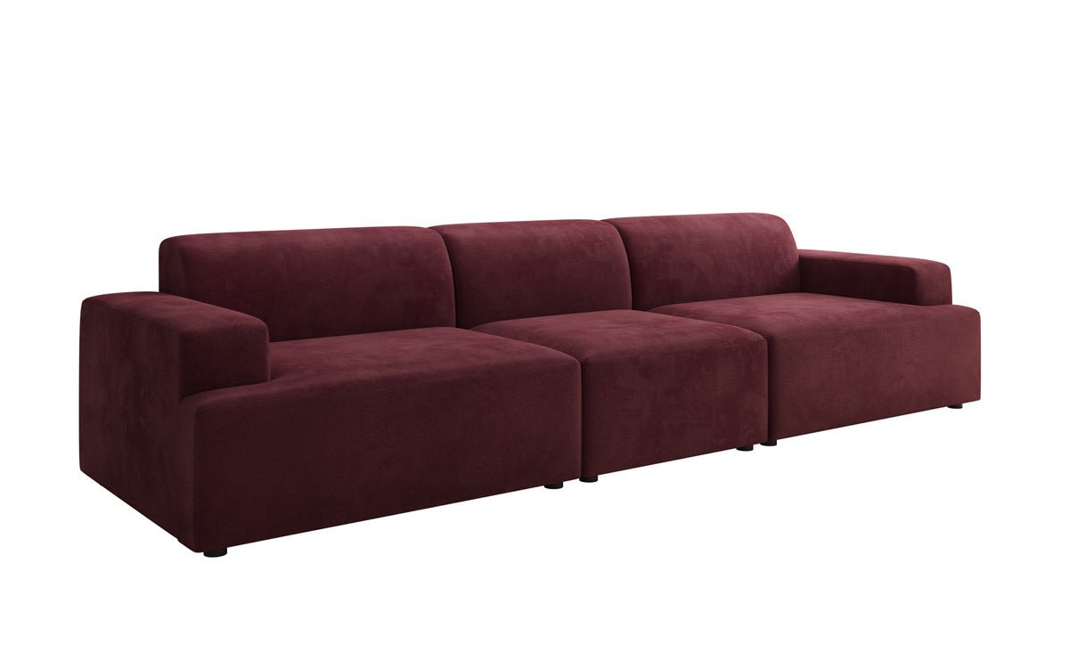 Designer Sofa Monza 3 Seater XXL in Velvet