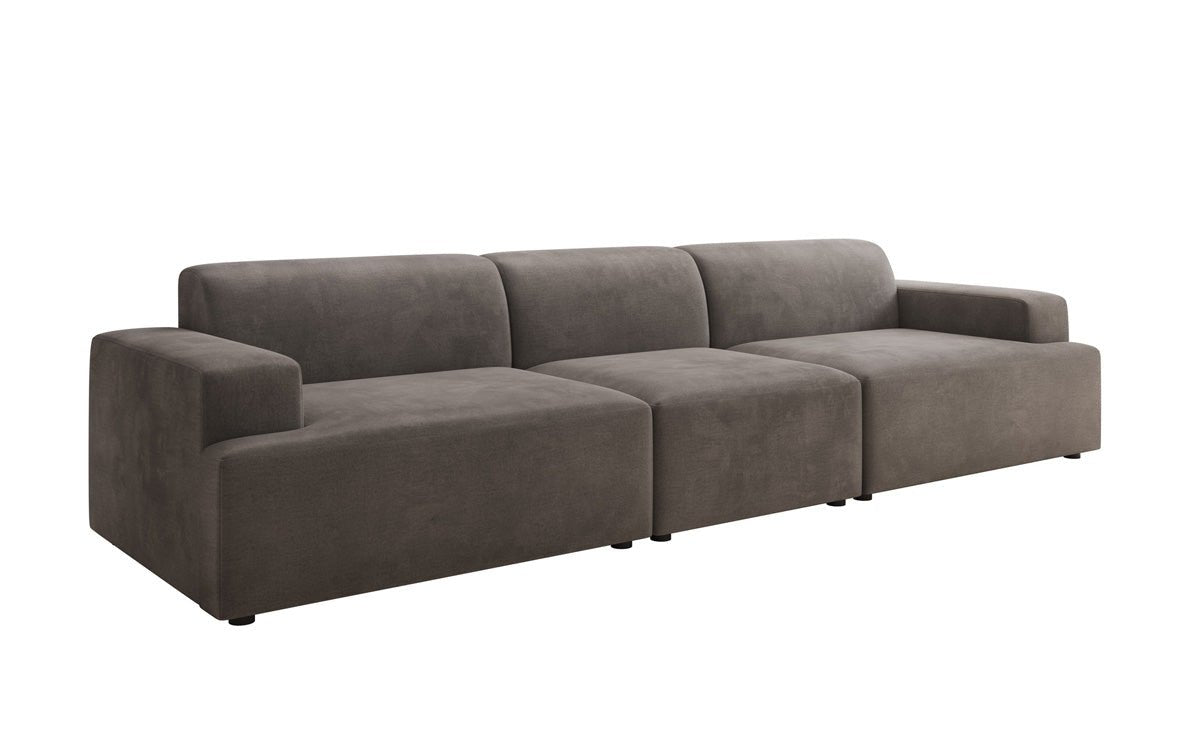 Designer Sofa Monza 3 Seater XXL in Velvet