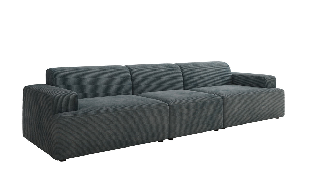 Designer Sofa Monza 3 Seater XXL in Corduroy