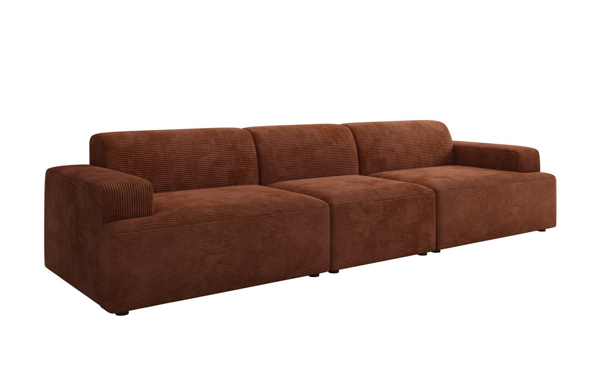 Designer Sofa Monza 3 Seater XXL in Corduroy