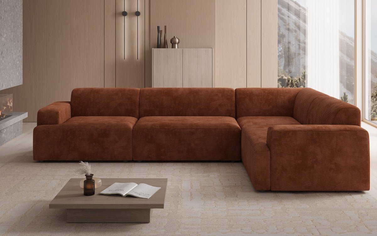 Designer Sofa Monza Living Landscape L in Corduroy