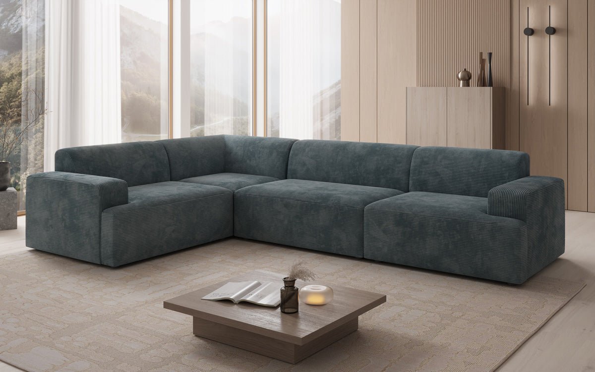 Designer Sofa Monza Living Landscape L in Corduroy
