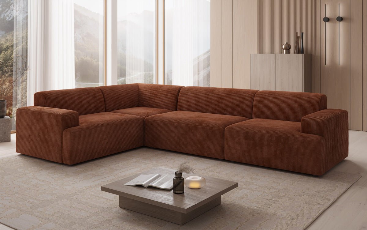 Designer Sofa Monza Living Landscape L in Corduroy