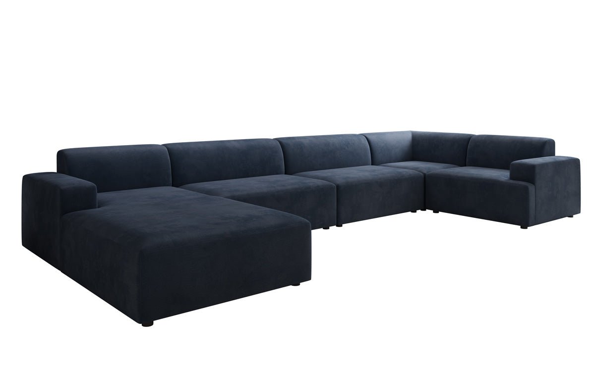 Designer Sofa Monza U XXL in Velvet