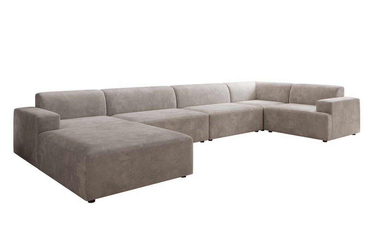 Designer Sofa Monza U XXL in Velvet