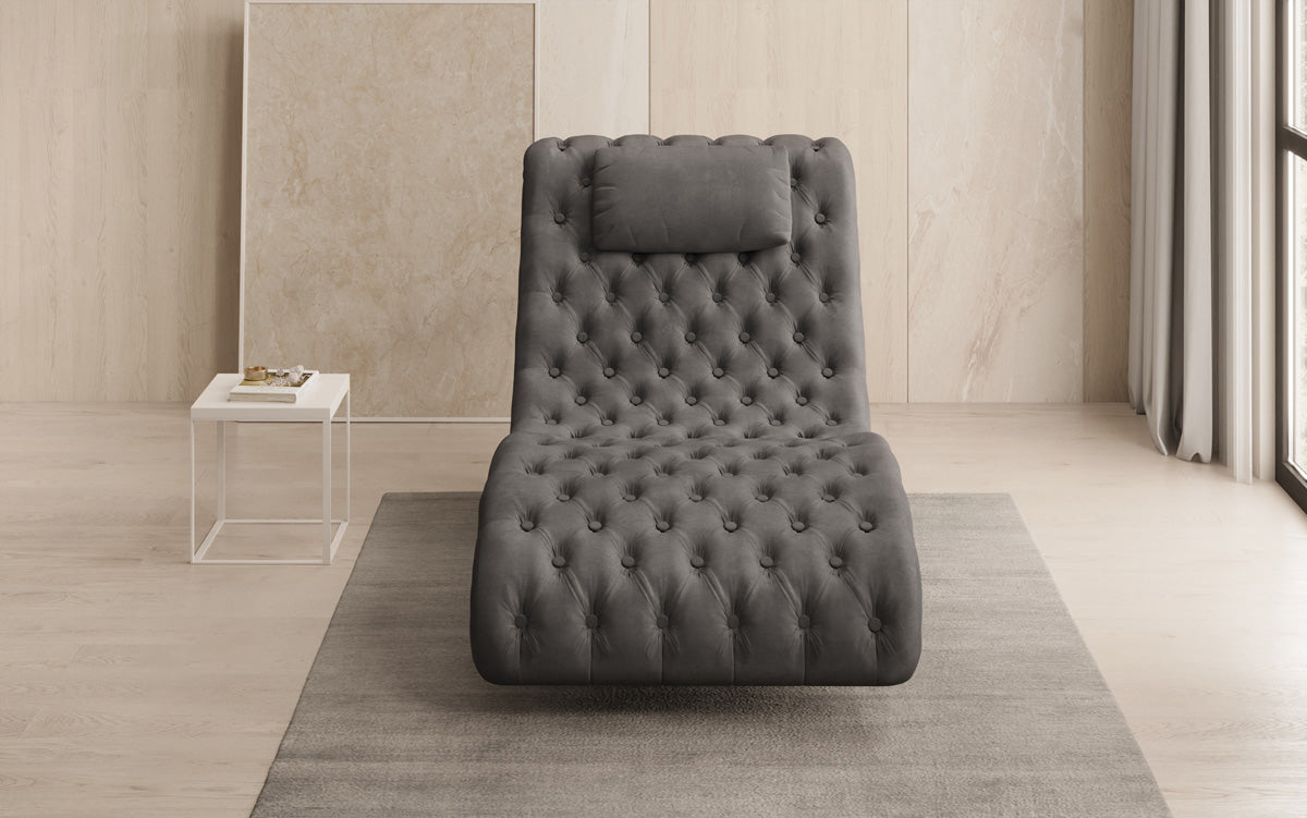 Designer Relax Lounger Elarion in Velvet
