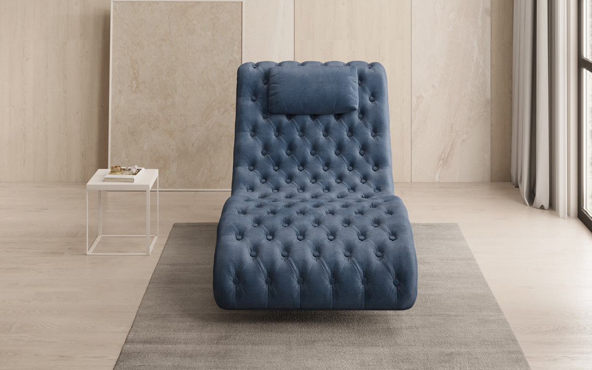 Designer Relax Lounger Elarion in Velvet