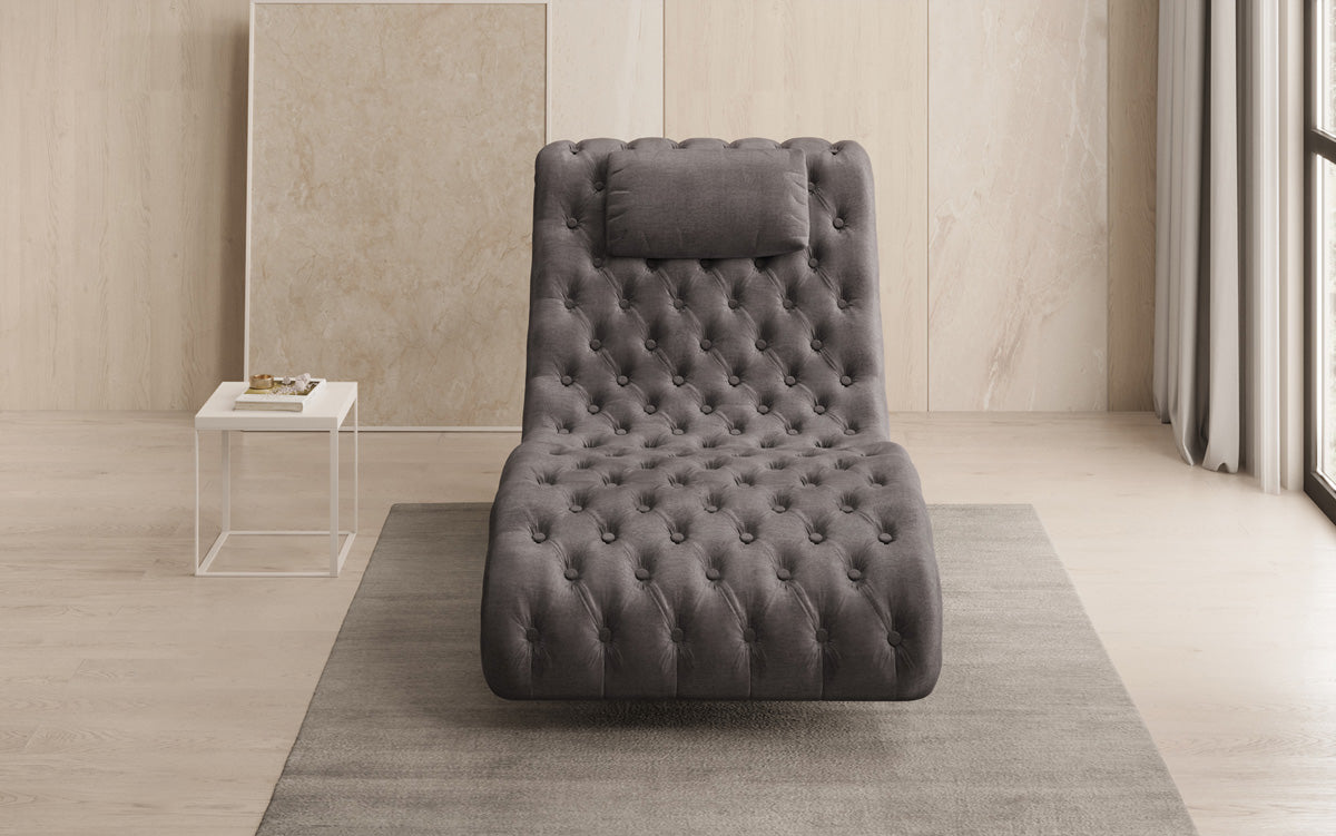 Designer Relax Lounger Elarion in Velvet