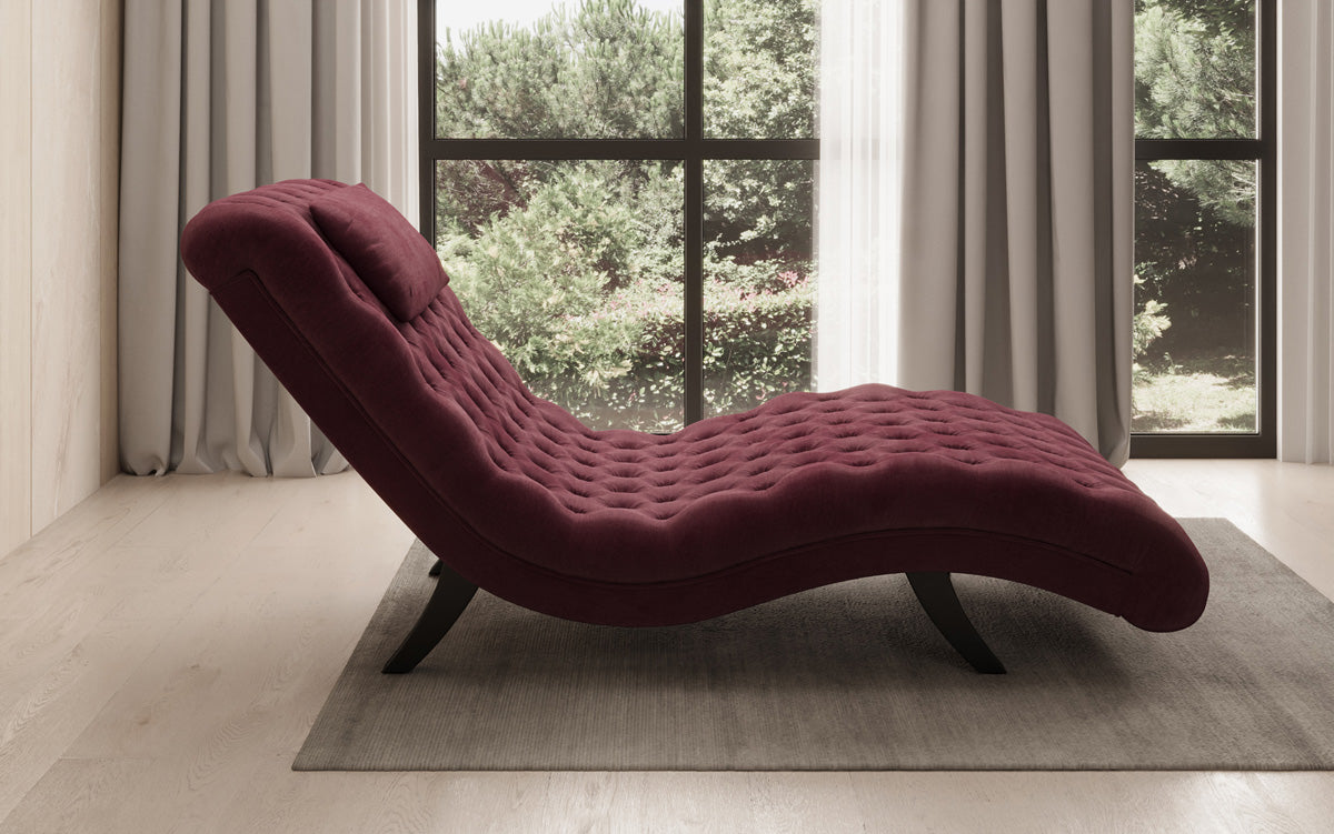 Designer Relax Lounger Elarion in Velvet