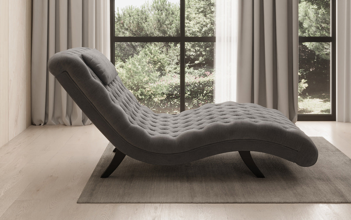 Designer Relax Lounger Elarion in Velvet