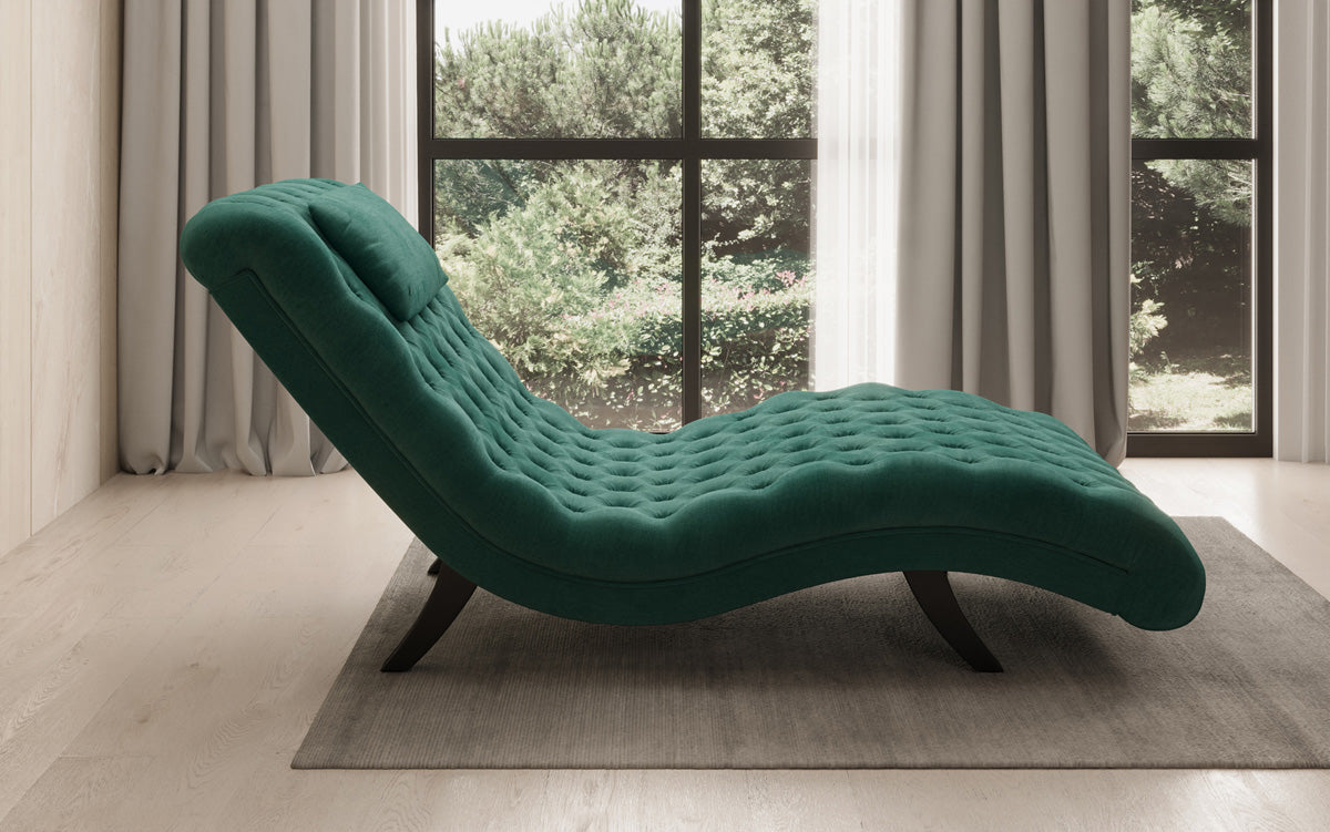 Designer Relax Lounger Elarion in Velvet