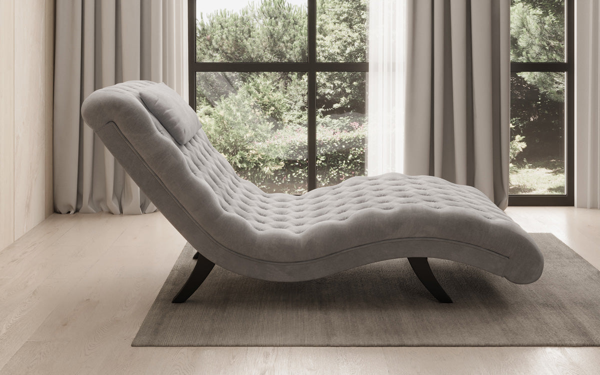 Designer Relax Lounger Elarion in Velvet
