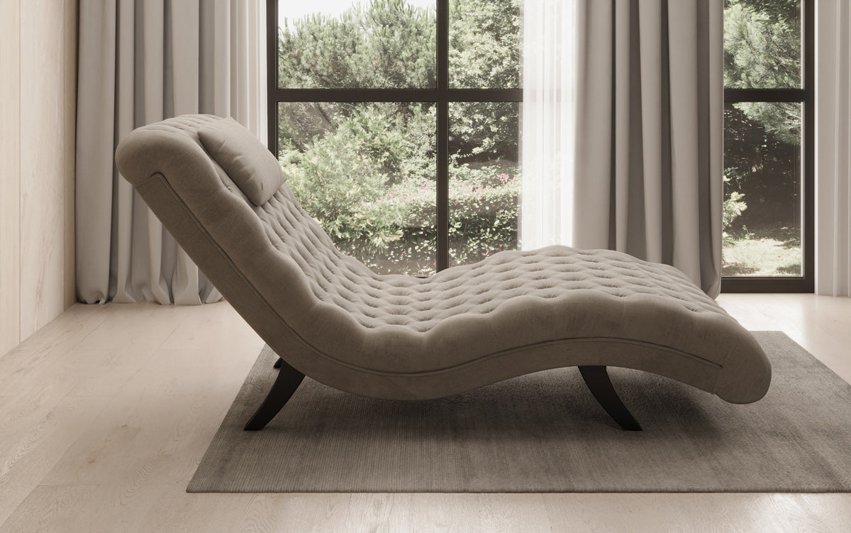 Designer Relax Lounger Elarion in Velvet
