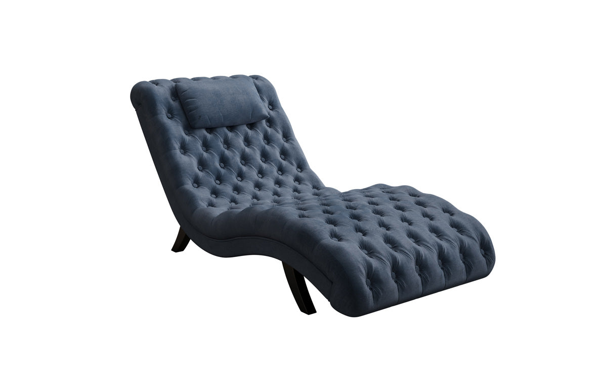 Designer Relax Lounger Elarion in Velvet