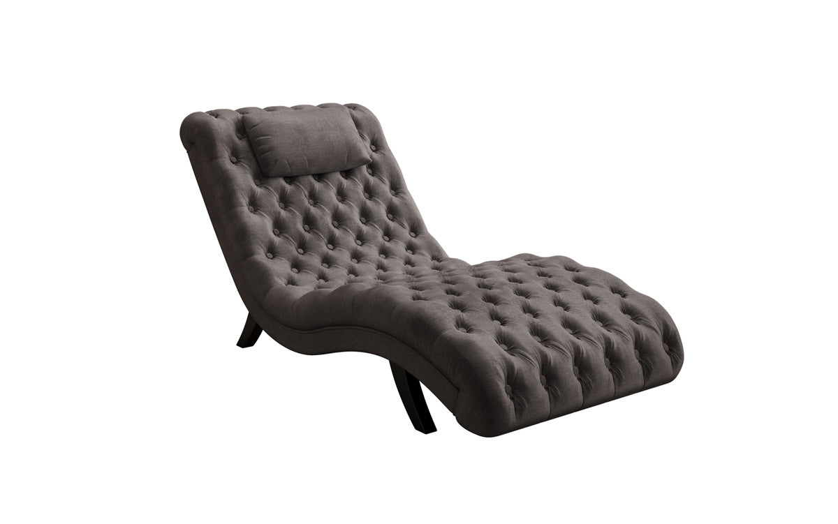 Designer Relax Lounger Elarion in Velvet
